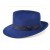 Синяя шляпа с большими полями