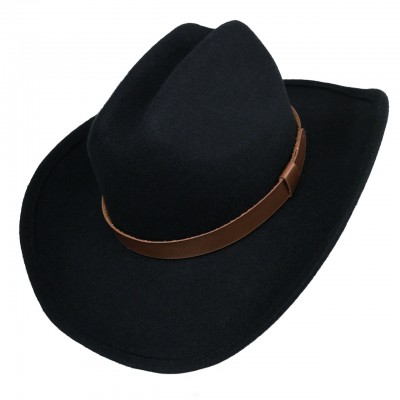 Шляпа ковбойская черного цвета