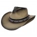Шляпа ковбойская из твердой соломы