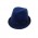 Синяя шляпа Трилби с узкими полями