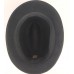 Фетровая шляпа Хомбург с пером черная