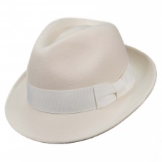 Шляпа Федора белая