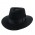 Шляпа черная Devers Fedora 