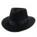 Черная фетровая шляпа Devers Fedora