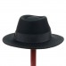  Шляпа федора с прямыми полями Цвет черный