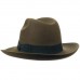 Шляпа Tonak American style хаки с высокой тульей и необработанным краем
