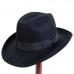 Шляпа Tonak American style темно-снияя с высокой тульей и необработанным краем