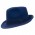 Шляпа федора меленькие поля темно-синяя