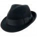 Черная шляпа Федора Blixen Edition с узкими полями