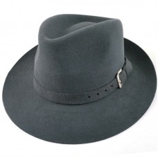 Шляпа фетровая серая в стиле Борсалино
