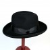 Шляпа Хомбург черная из фетра