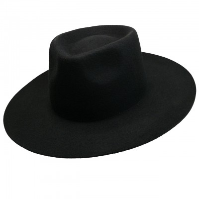 Шляпа Федора фетровая черная