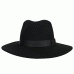 Шляпа с большими полями, черная