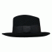 Шляпа Федора с бантом черного цвета