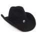 Черная ковбойская фетровая шляпа