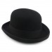 Шляпа котелок черная с подкладкой