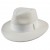  Шляпа федора с прямыми полями белая