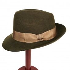 Шляпа Федора Лаваль оливковая