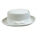 Шляпа Хайзенберга в стиле порк-пай белая