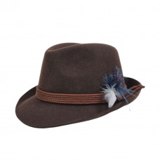 Тирольская шляпа коричневая Bavarian hat