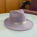 Сиреневая женская шляпа Федора