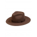Шляпа с большими полями, цвет кофе