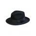 Шляпа черная с загнутыми полями