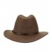 Коричневая шляпа Australian Fedora с кожаным ремешком