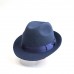 Темно-синяя шляпа Федора Лаваль синяя