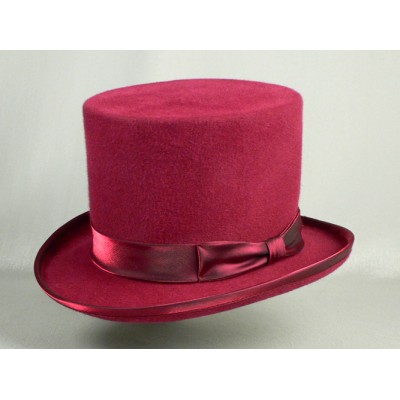 Шляпа Цилиндр розового цвета